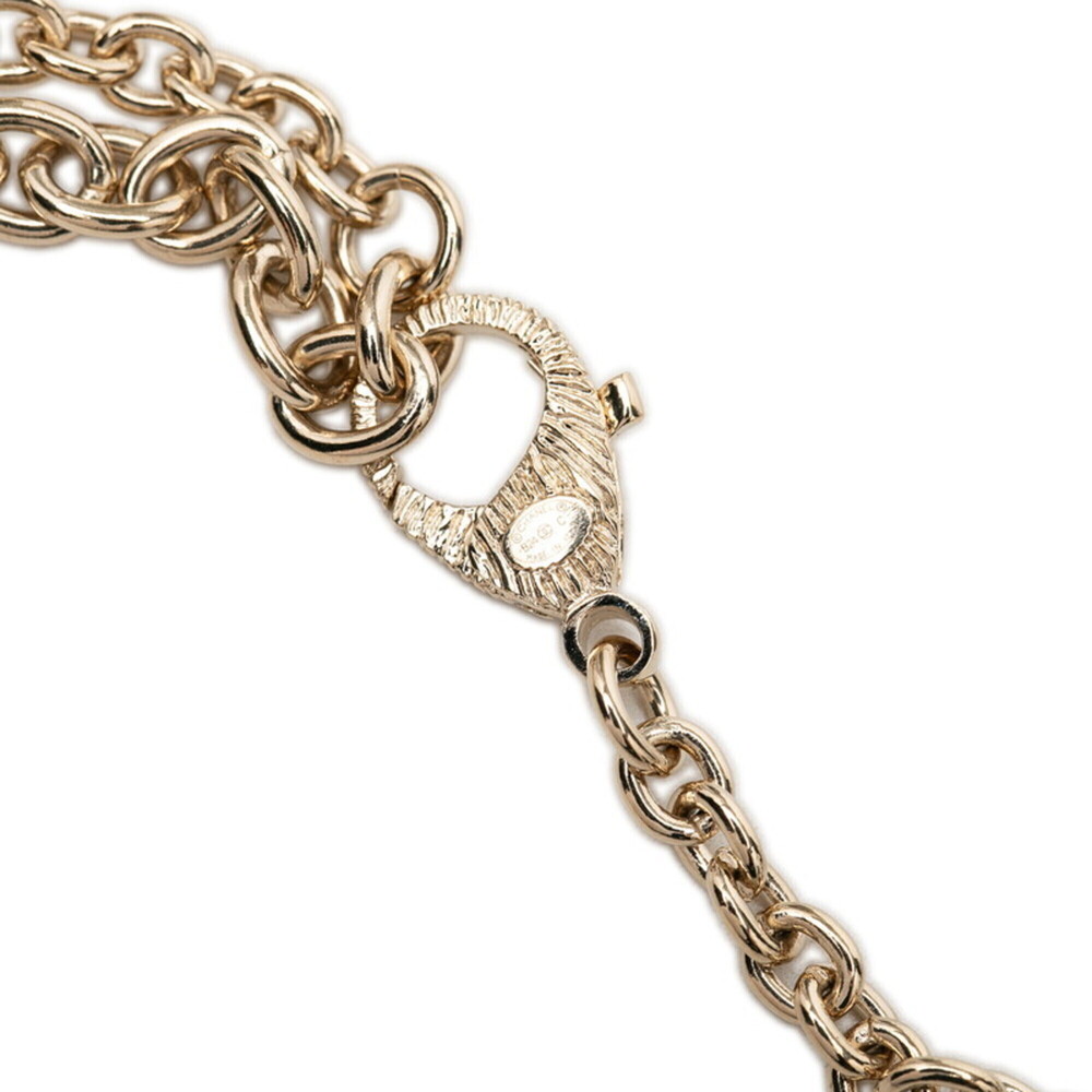 CHANEL Gold Logo Necklace - Picture 5 of 6